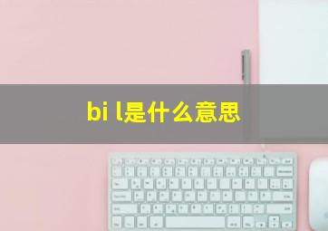 bi l是什么意思